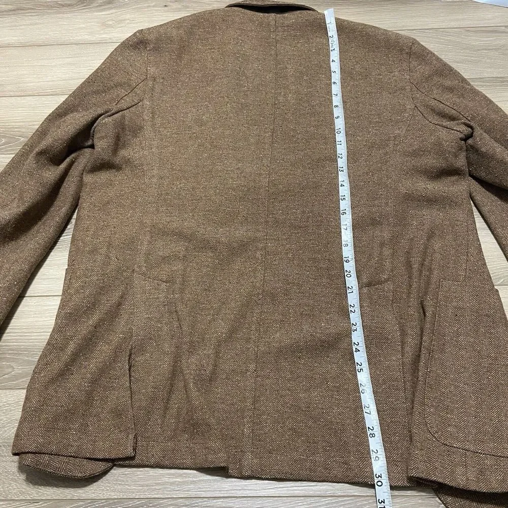 McKenzie Tribe Men's Large Silk Wool Cashmere Jacket Button 40R‎